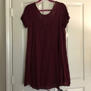 The Impeccable Pig Maroon Dress